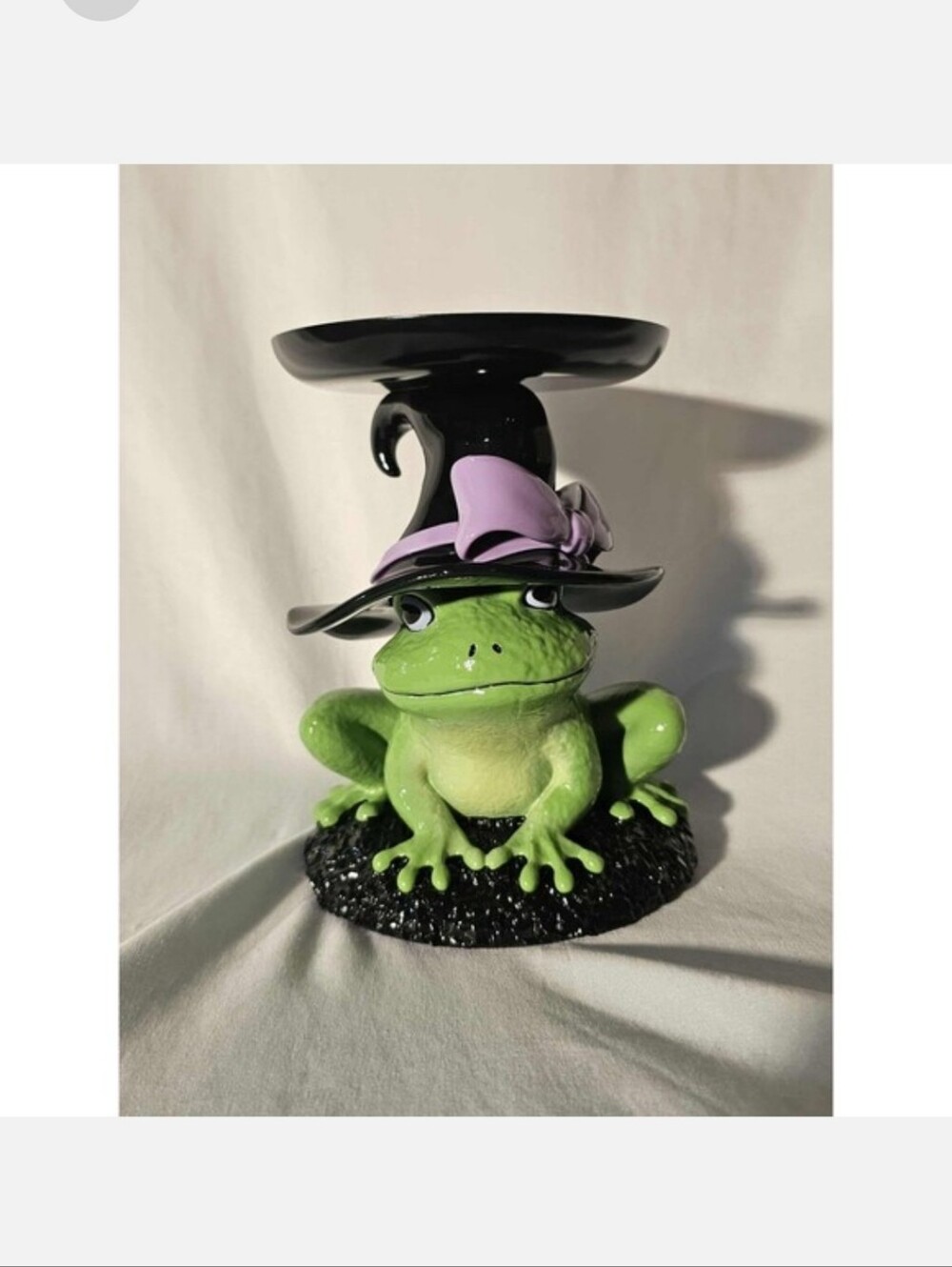 NWT Bath & Works Magical Witch 🐸Frog 3-Wick Candle Holder/ Halloween Pedestal🐸